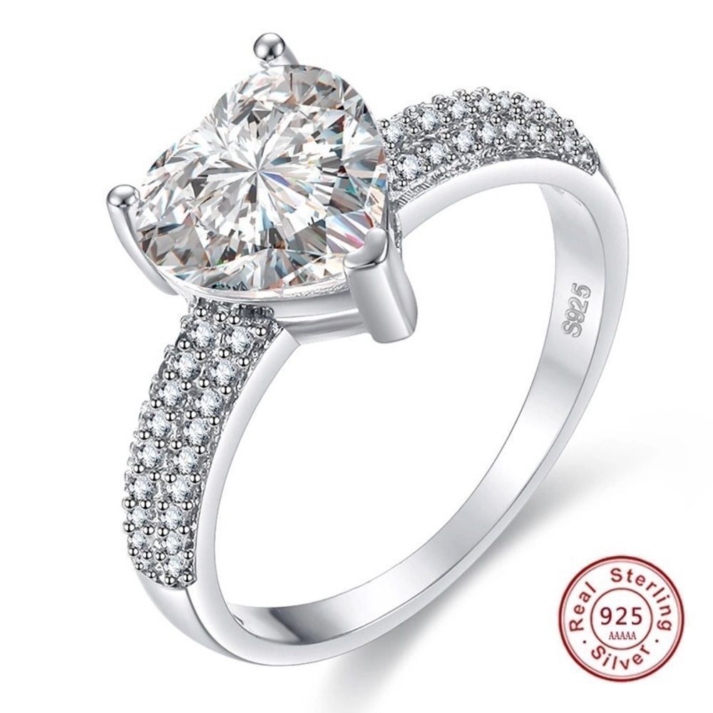 A New Sterling Silver Heart Ring